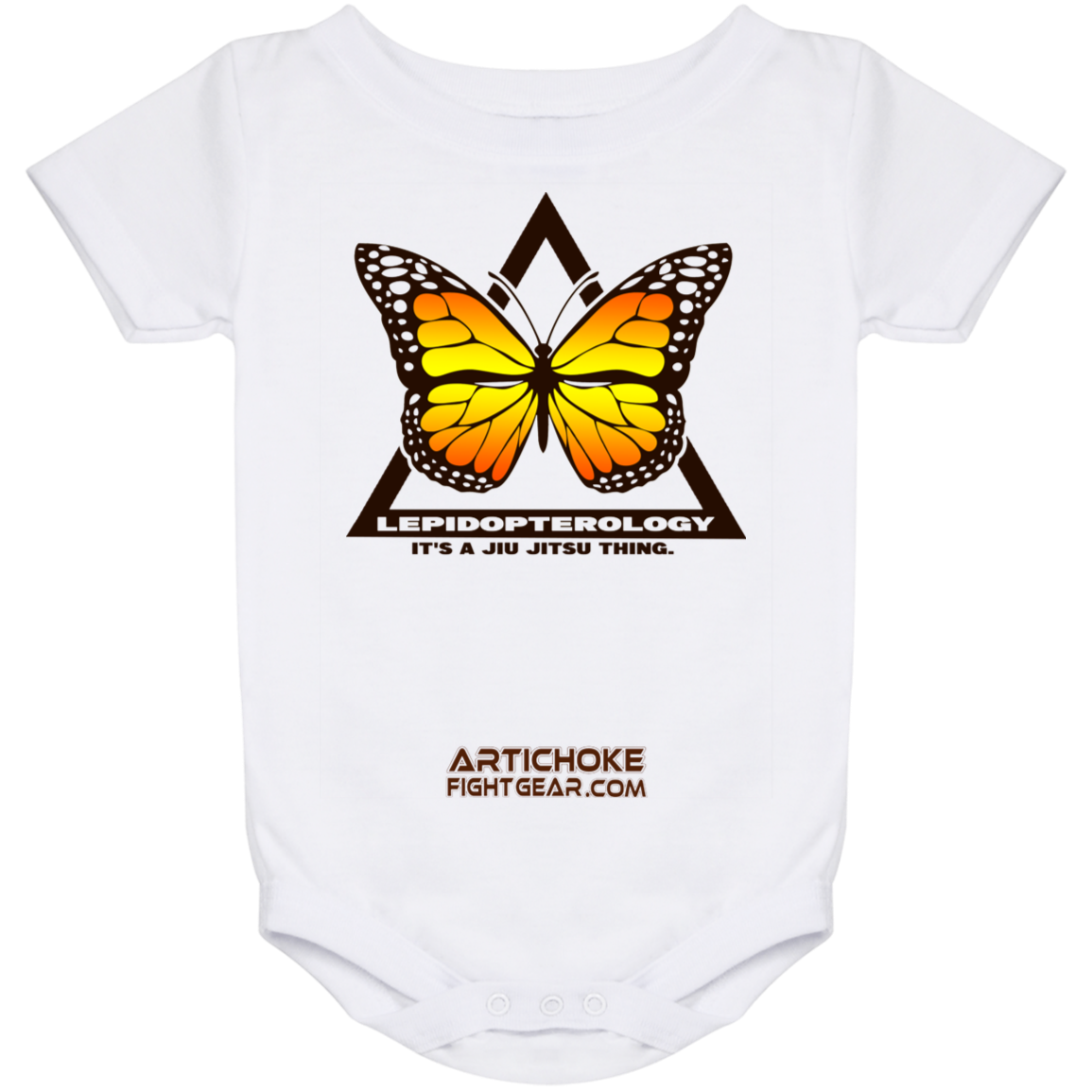 Artichoke Fight Gear Custom Design #6. Lepidopterology (Study of butterflies). Butterfly Guard. Baby Onesie 24 Month