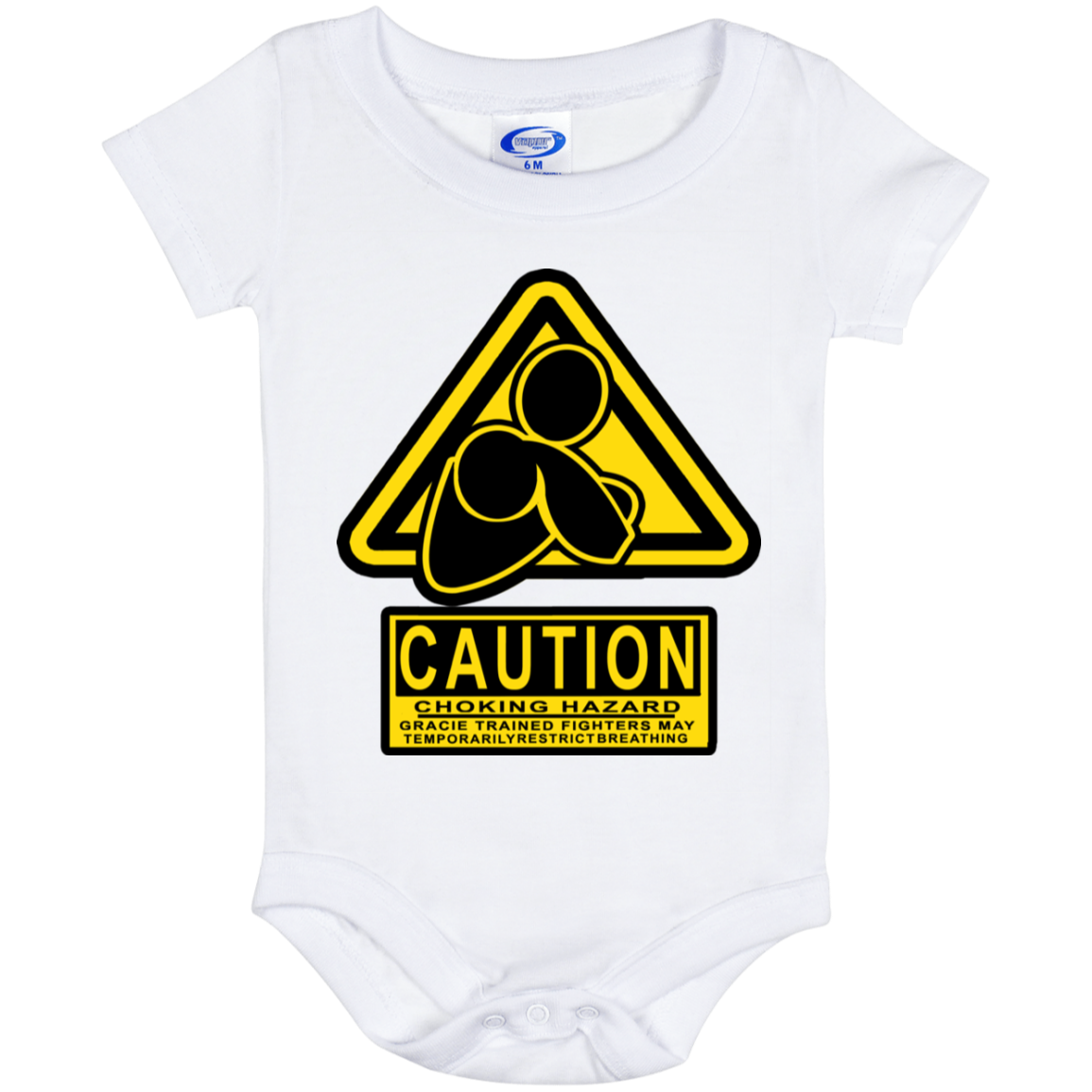 AFG Custom Design #07. CAUTION: CHOKING HAZARD. Baby Onesie 6 Month