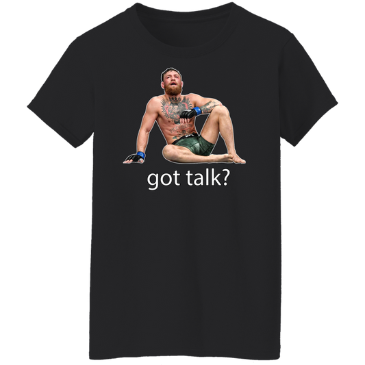 Artichoke Fight Gear Custom Design #10. Got Talk? Ladies' 100% Pre-Shrunk Cotton T-Shirt