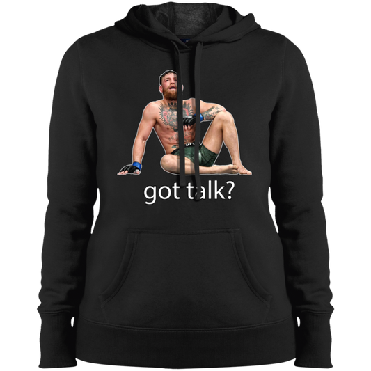 Artichoke Fight Gear Custom Design #10. Got Talk? Ladies' Pullover Hooded Sweatshirt