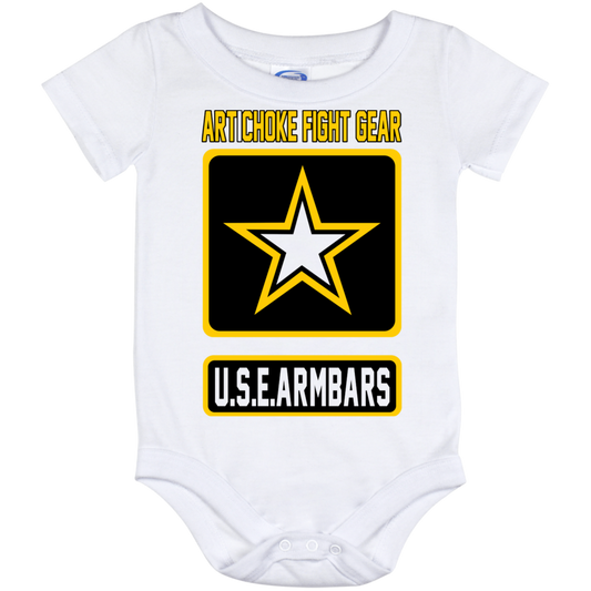 Artichoke Fight Gear Custom Design #2. USE ARMBARS. Baby Onesie 12 Month