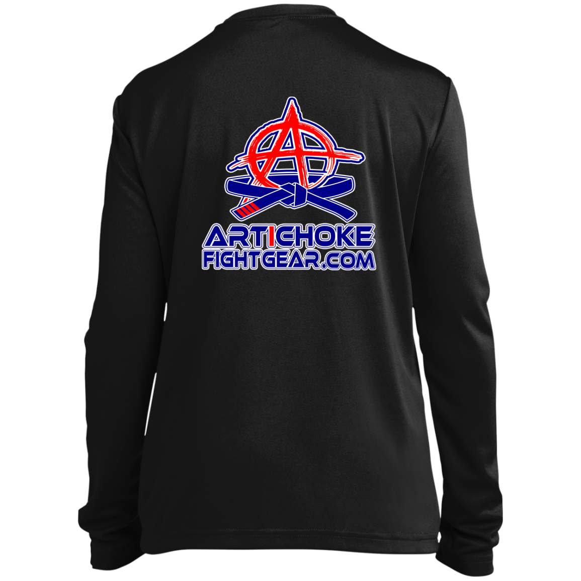 Artichoke Fight Gear Custom Design #4. MLB style BJJ. Youth Long Sleeve 100% Polyester