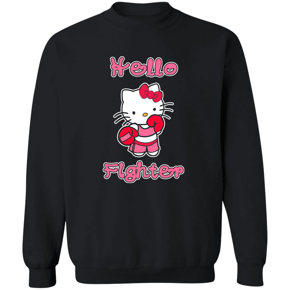 Artichoke Fight Gear Custom Design #11. Hello Fighter. Crewneck Pullover Sweatshirt