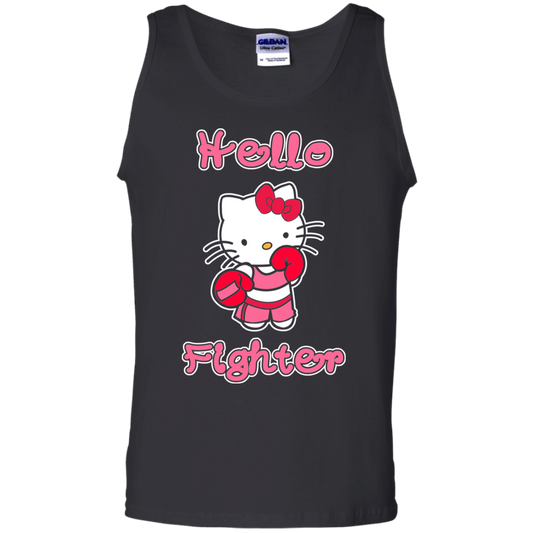 Artichoke Fight Gear Custom Design #11. Hello Fighter. 100% Cotton Tank Top