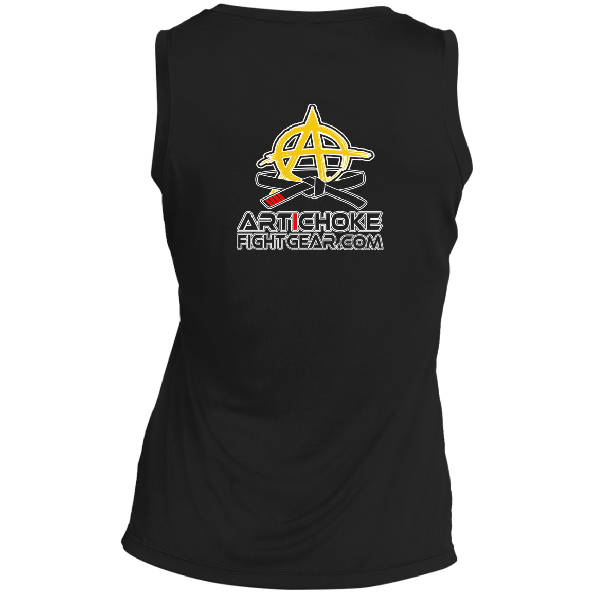 Artichoke Fight Gear Custom Design #2. USE ARMBARS. Ladies' Sleeveless V-Neck Performance Tee