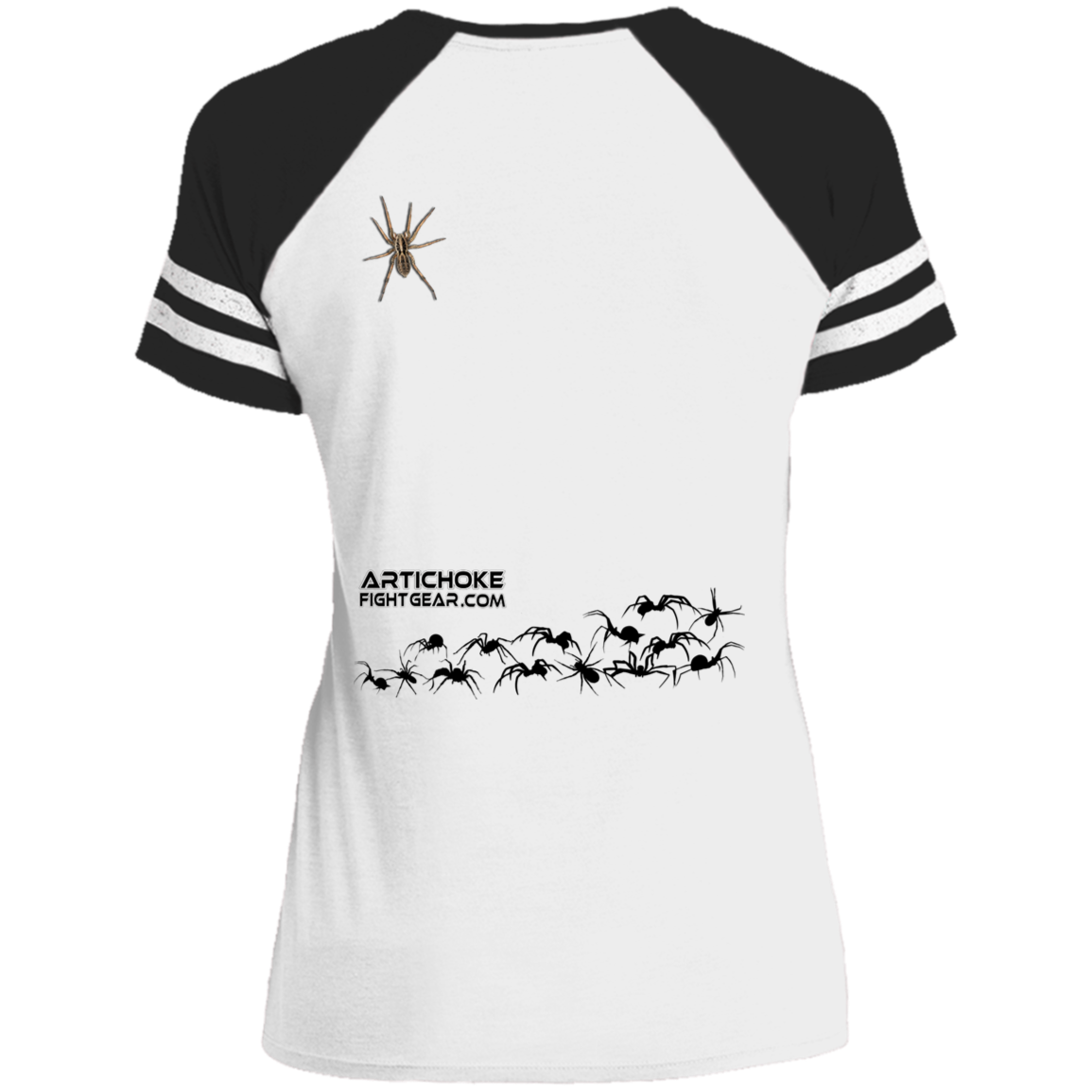 Artichoke Fight Gear Custom Design #1. Arachnophobia: Fear of Spiders. Spider Guard. It's a Jiu Jitsu Thing. Ladies' Game V-Neck T-Shirt