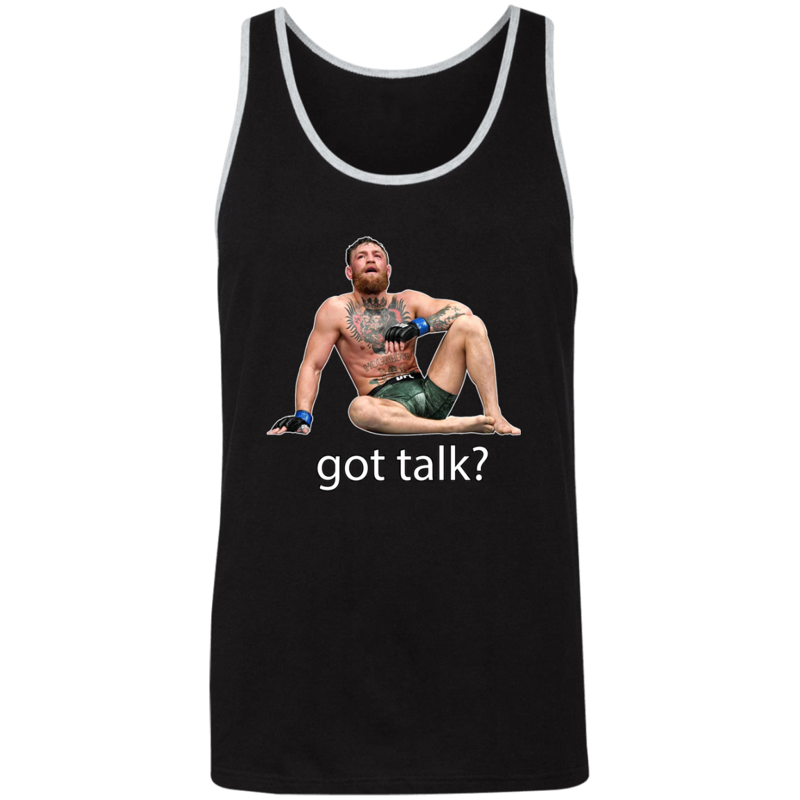 Artichoke Fight Gear Custom Design #10. Got Talk? Unisex 2-Tone Tank Top