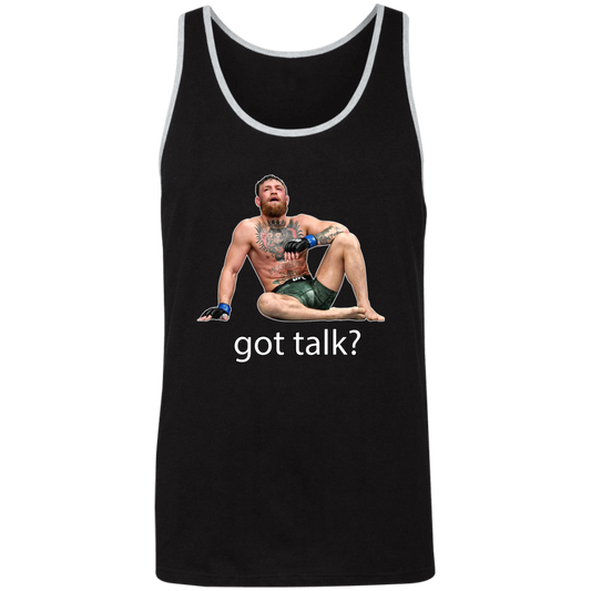 Artichoke Fight Gear Custom Design #10. Got Talk? Unisex 2-Tone Tank Top