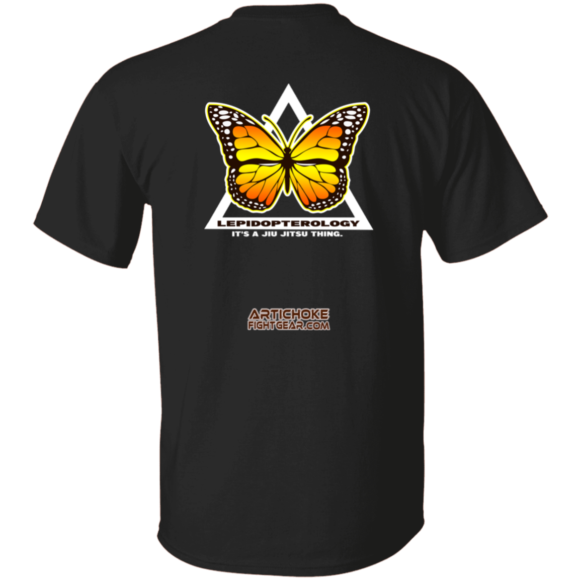 Artichoke Fight Gear Custom Design #6. Lepidopterology (Study of butterflies). Butterfly Guard. 5.3 oz. T-Shirt