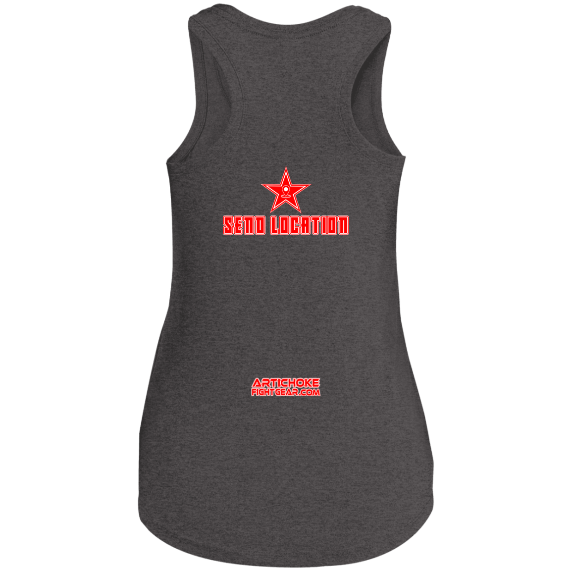 Artichoke Fight Gear Custom Design #17. SEND LOCATION. Ladies' Tri Racerback Tank