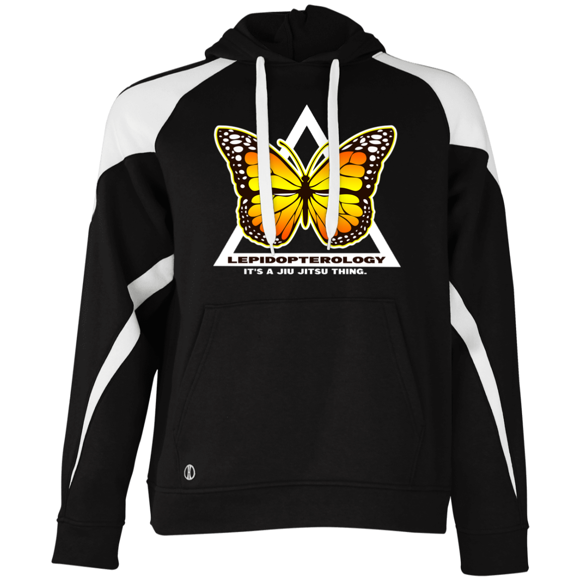 Artichoke Fight Gear Custom Design #6. Lepidopterology (Study of butterflies). Butterfly Guard. Athletic Colorblock Fleece Hoodie