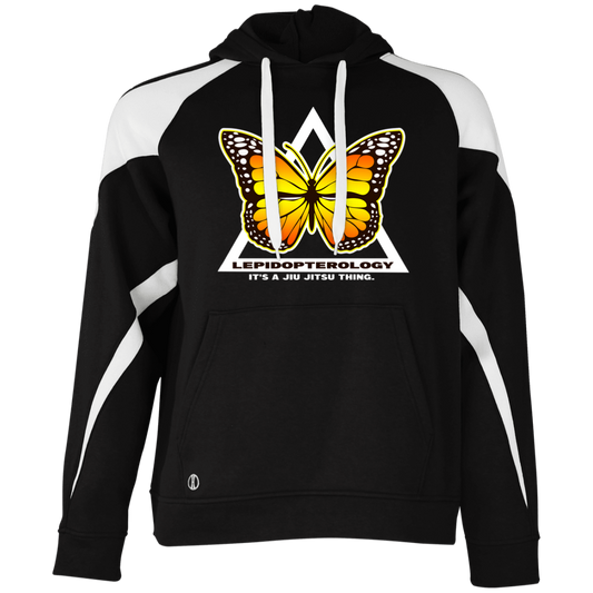 Artichoke Fight Gear Custom Design #6. Lepidopterology (Study of butterflies). Butterfly Guard. Athletic Colorblock Fleece Hoodie