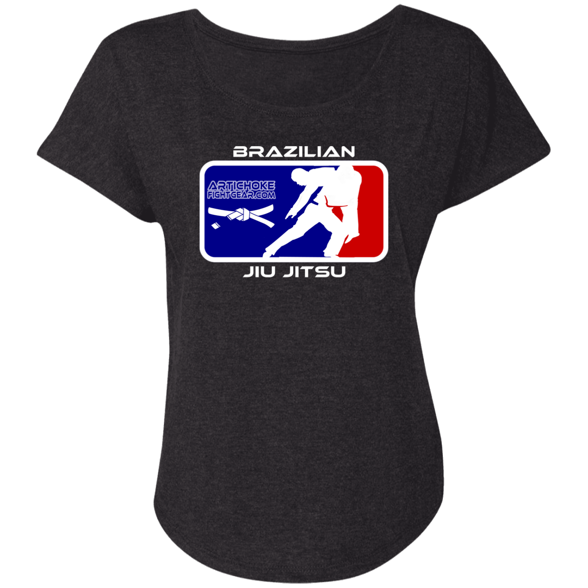 Artichoke Fight Gear Custom Design #4. MLB style BJJ. Ladies' Triblend Dolman Sleeve