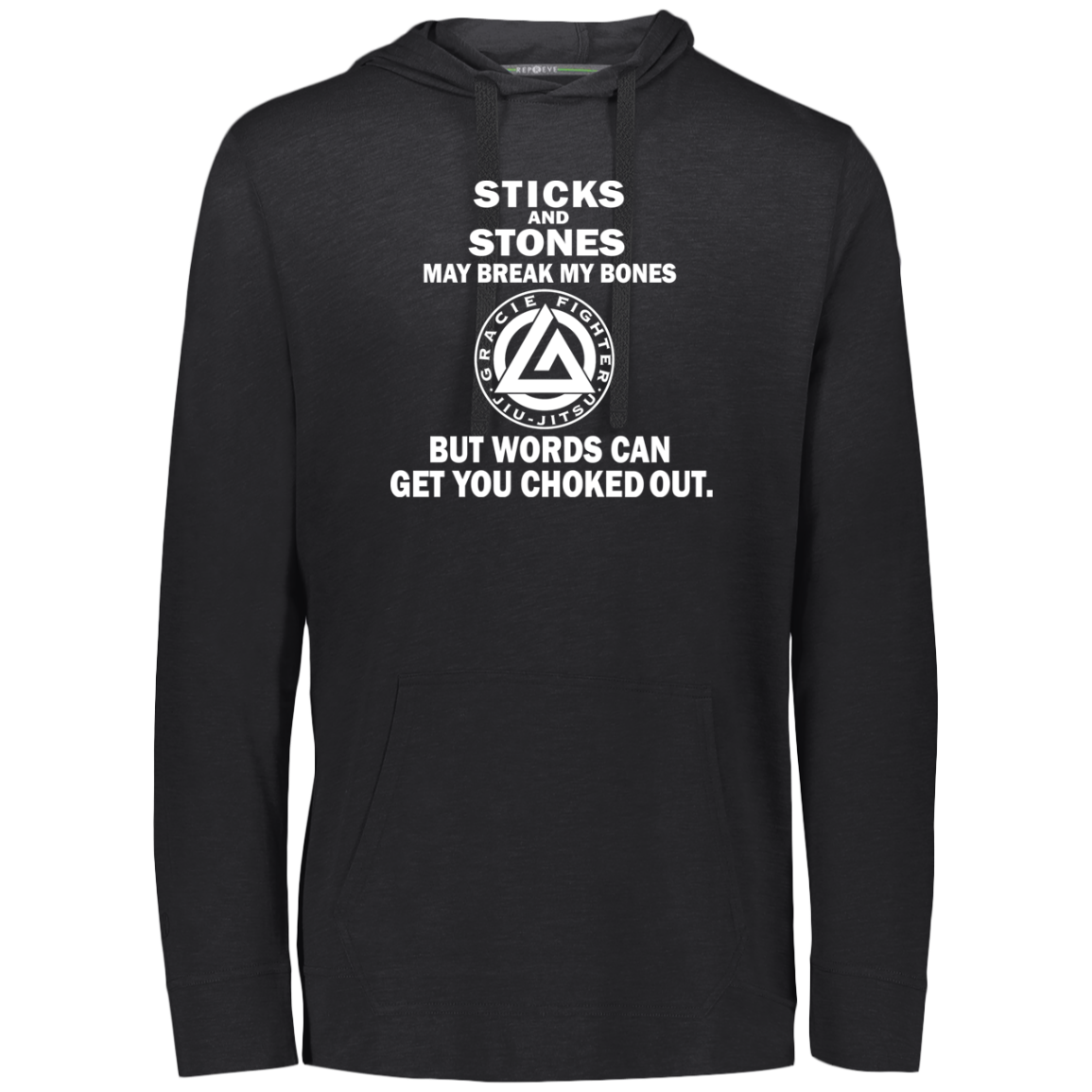 Artichoke Fight Gear Custom Design #19. Sticks and Stones. Eco Triblend T-Shirt Hoodie