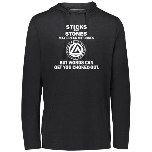 Artichoke Fight Gear Custom Design #19. Sticks and Stones. Eco Triblend T-Shirt Hoodie