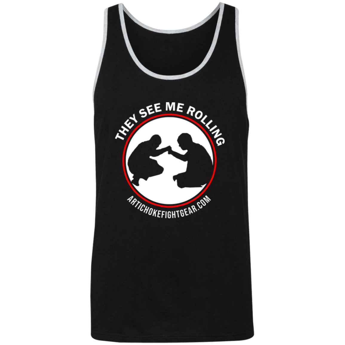 Artichoke Fight Gear Custom Design #16. They See Me Rolling. Unisex 2-Tone Tank Top