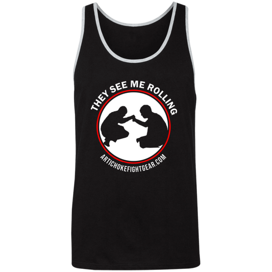 Artichoke Fight Gear Custom Design #16. They See Me Rolling. Unisex 2-Tone Tank Top