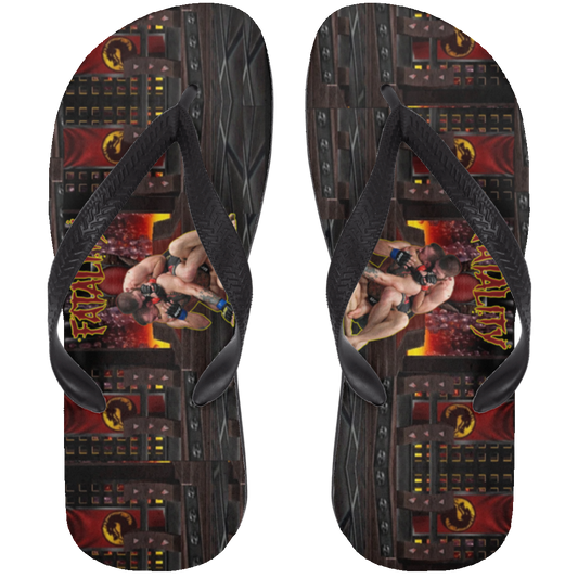 Artichoke Fight Gear Custom Design #21. FATLAITY! Adult Flip Flops