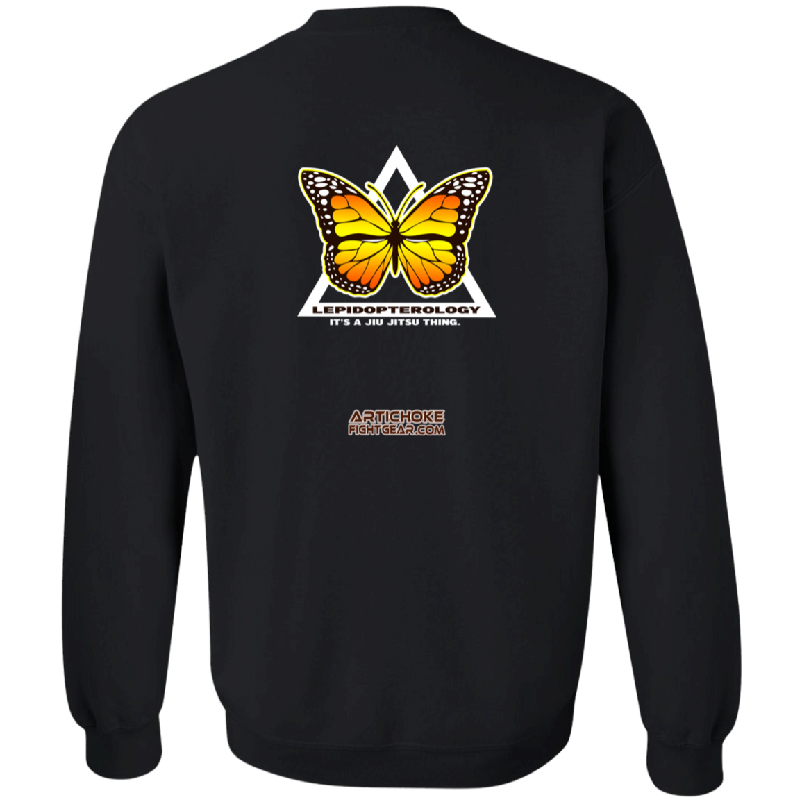 Artichoke Fight Gear Custom Design #6. Lepidopterology (Study of butterflies). Butterfly Guard. Youth Crewneck Sweatshirt