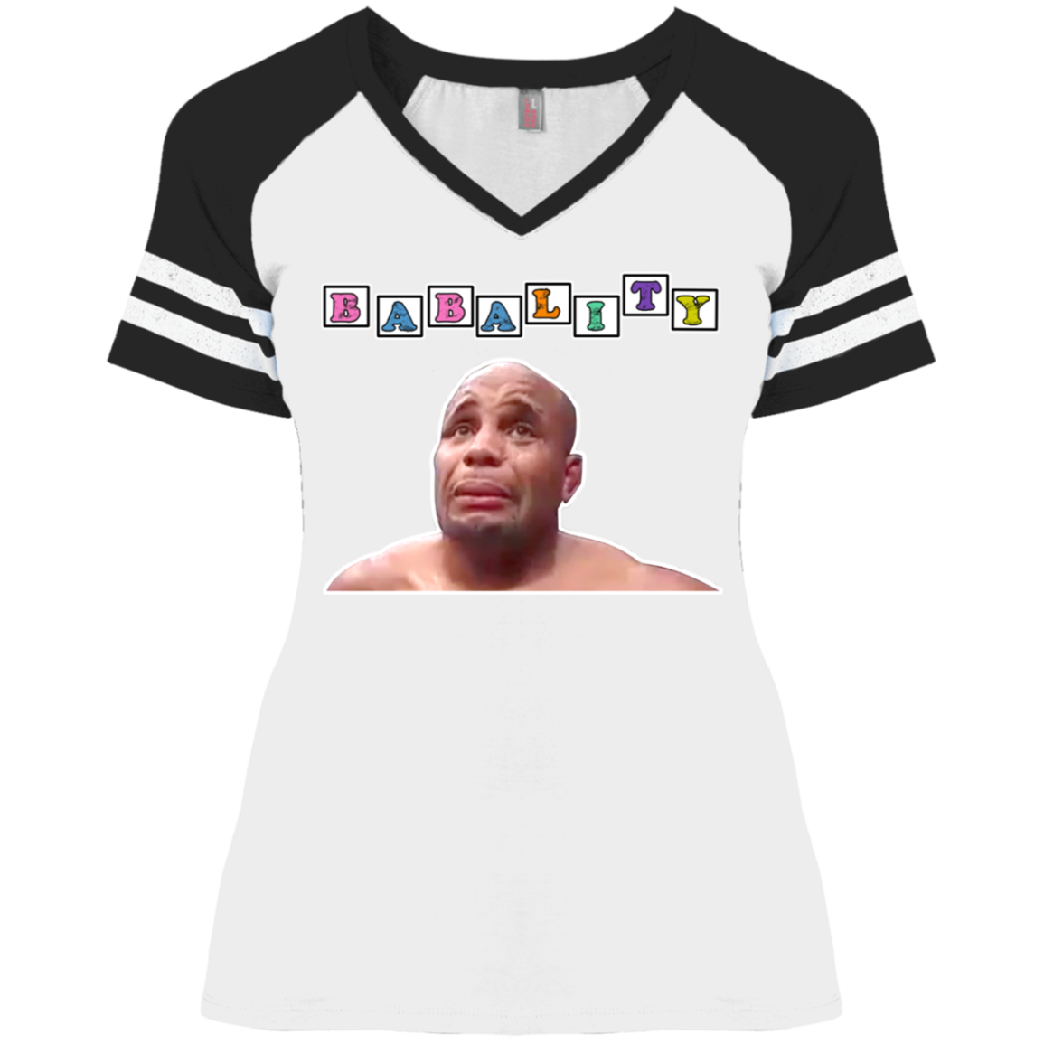 Artichoke Fight Gear Custom Design #3. Babality. Ladies' Game V-Neck T-Shirt