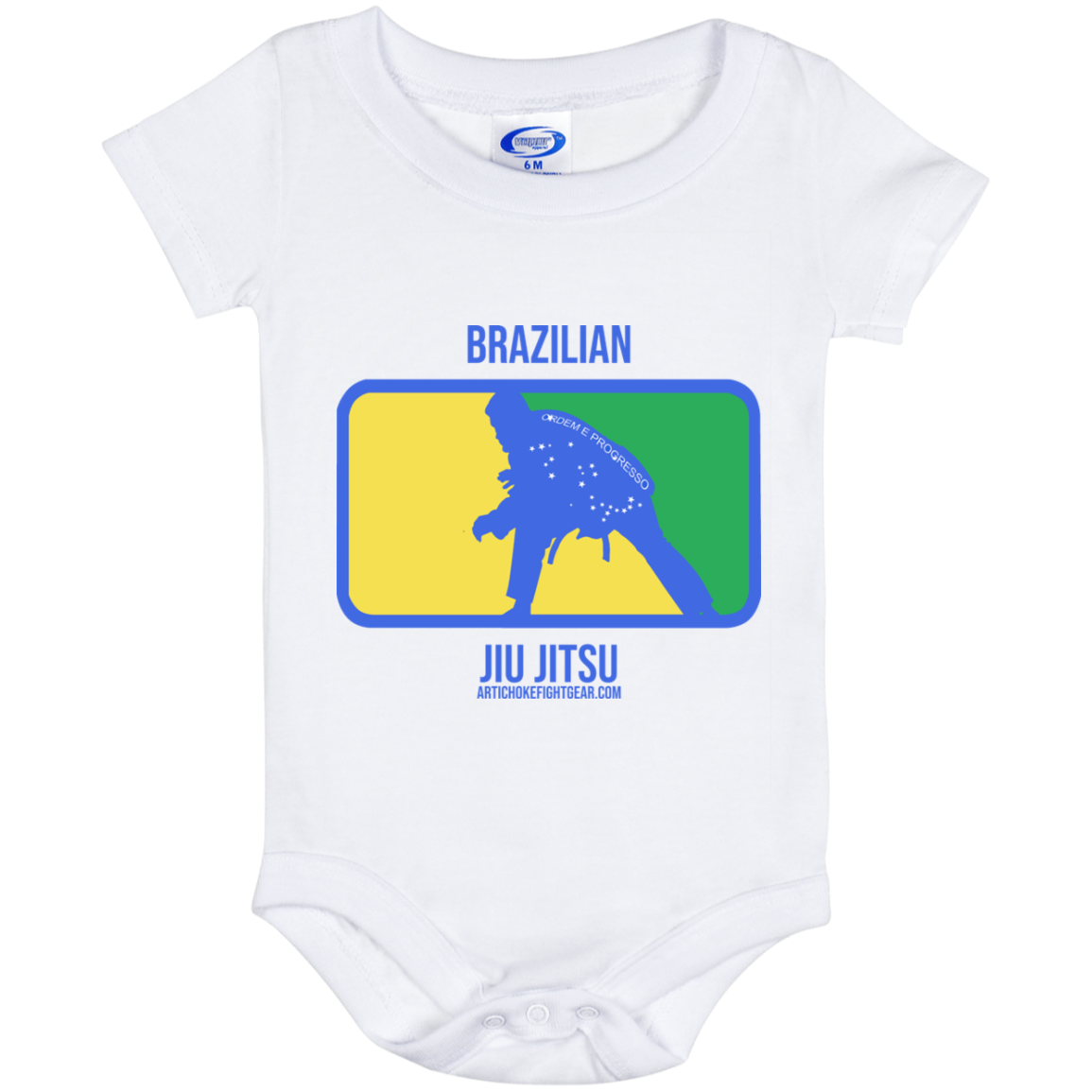 Artichoke Fight Gear Custom Design #13. BJJ, The New National Pastime. Baby Onesie 6 Month