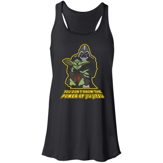 Artichoke Fight Gear Custom Design #20. You Don't Know the Power of Jiu Jitsu. Flowy Racerback Tank