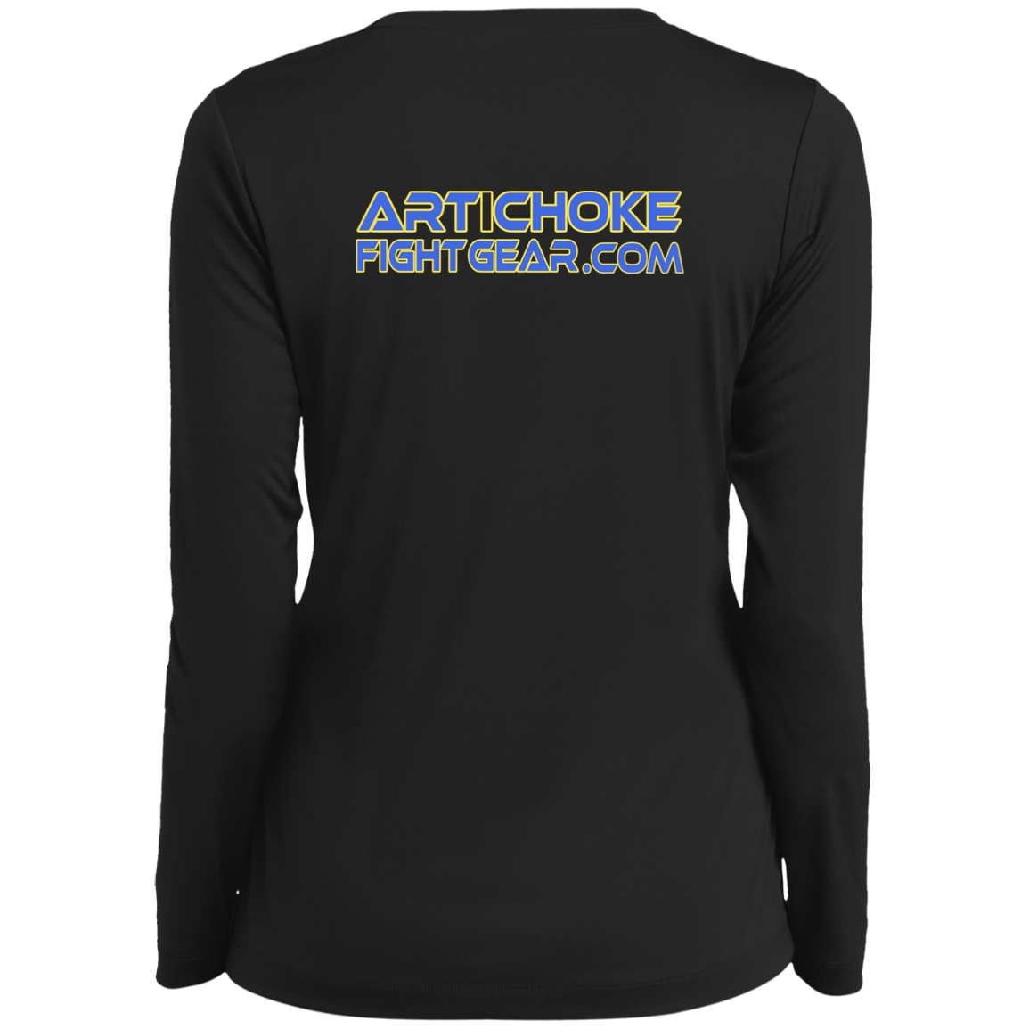 Artichoke Fight Gear Custom Design #13. BJJ, The New National Pastime. Ladies’ Long Sleeve Performance V-Neck Tee