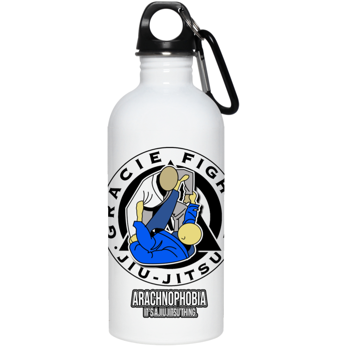 Artichoke Fight Gear Custom Design #1. Arachnophobia: Fear of Spiders. Spider Guard. It's a Jiu Jitsu Thing. 20 oz. Stainless Steel Water Bottle