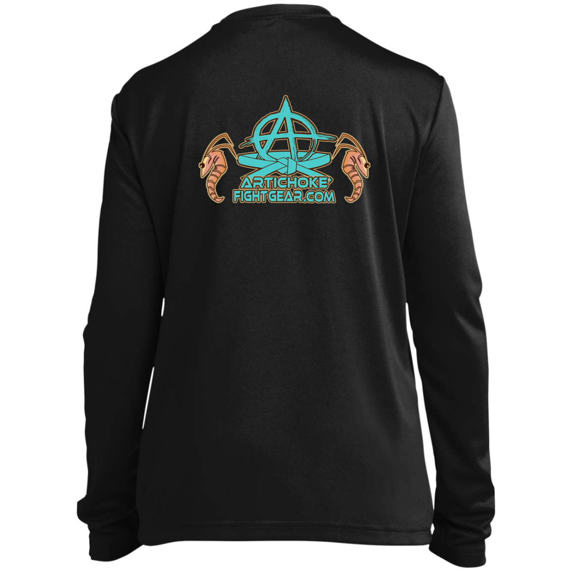 Artichoke Fight Gear Custom Design #18. Shrimpin ain't Easy. Youth Long Sleeve Performance Tee