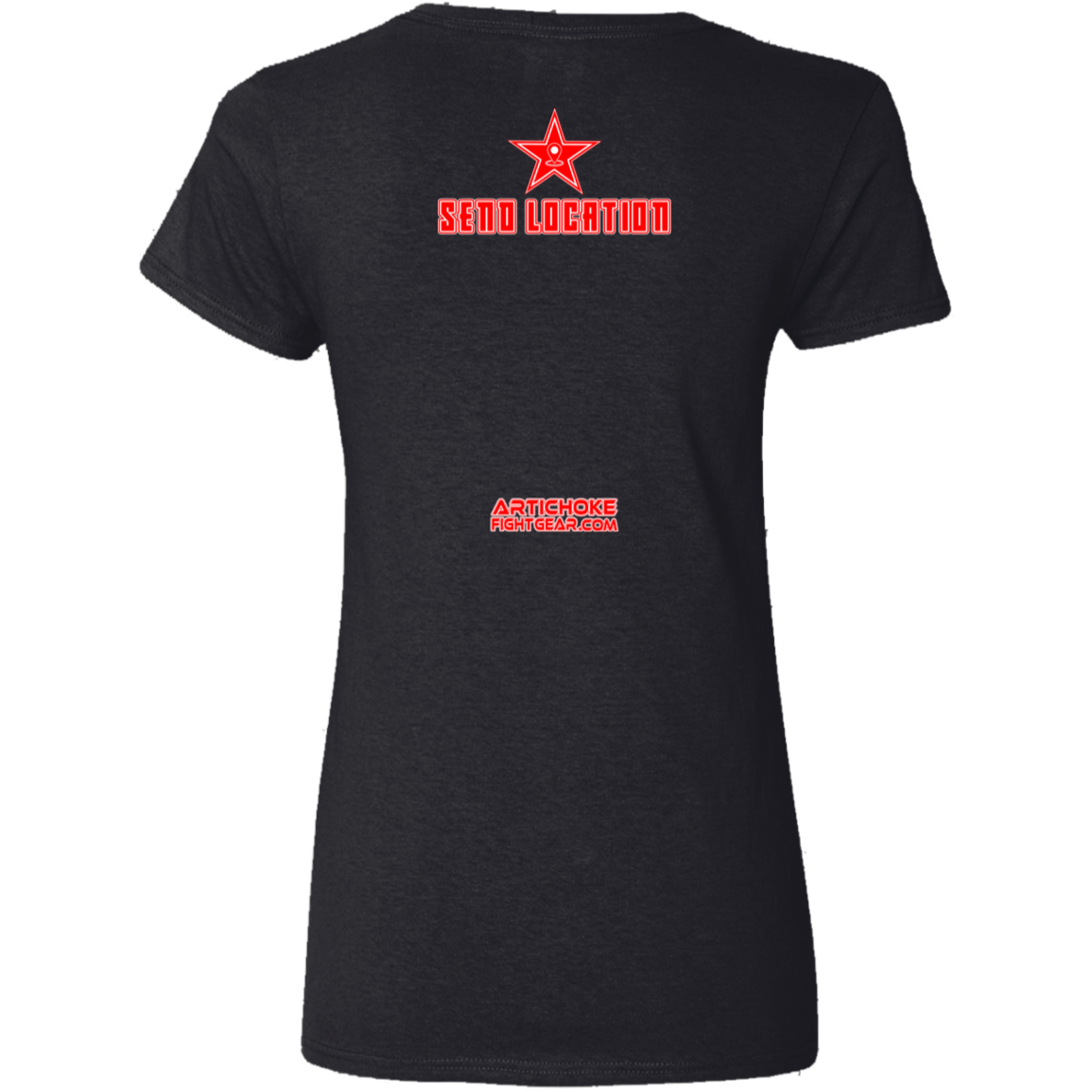 Artichoke Fight Gear Custom Design #17. SEND LOCATION. Ladies'100% Cotton V-Neck T-Shirt