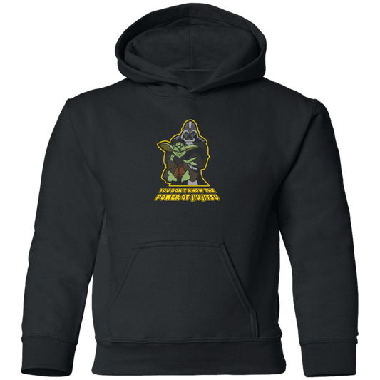 Artichoke Fight Gear Custom Design #20. You Don't Know the Power of Jiu Jitsu. Youth Pullover Hoodie