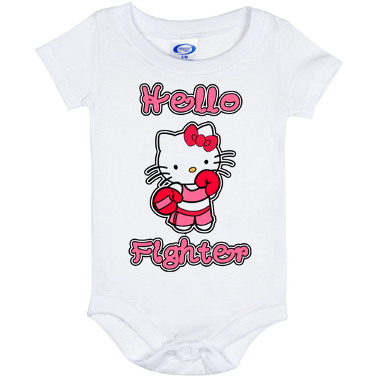 Artichoke Fight Gear Custom Design #11. Hello Fighter. Baby Onesie 6 Month