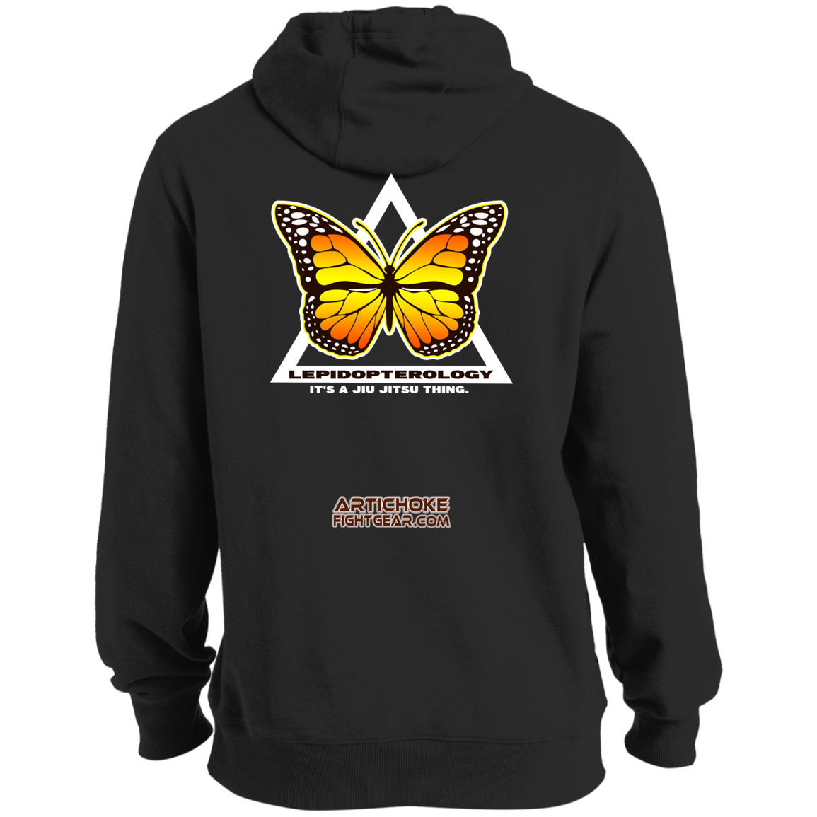 Artichoke Fight Gear Custom Design #6. Lepidopterology (Study of butterflies). Butterfly Guard. Tall Pullover Hoodie