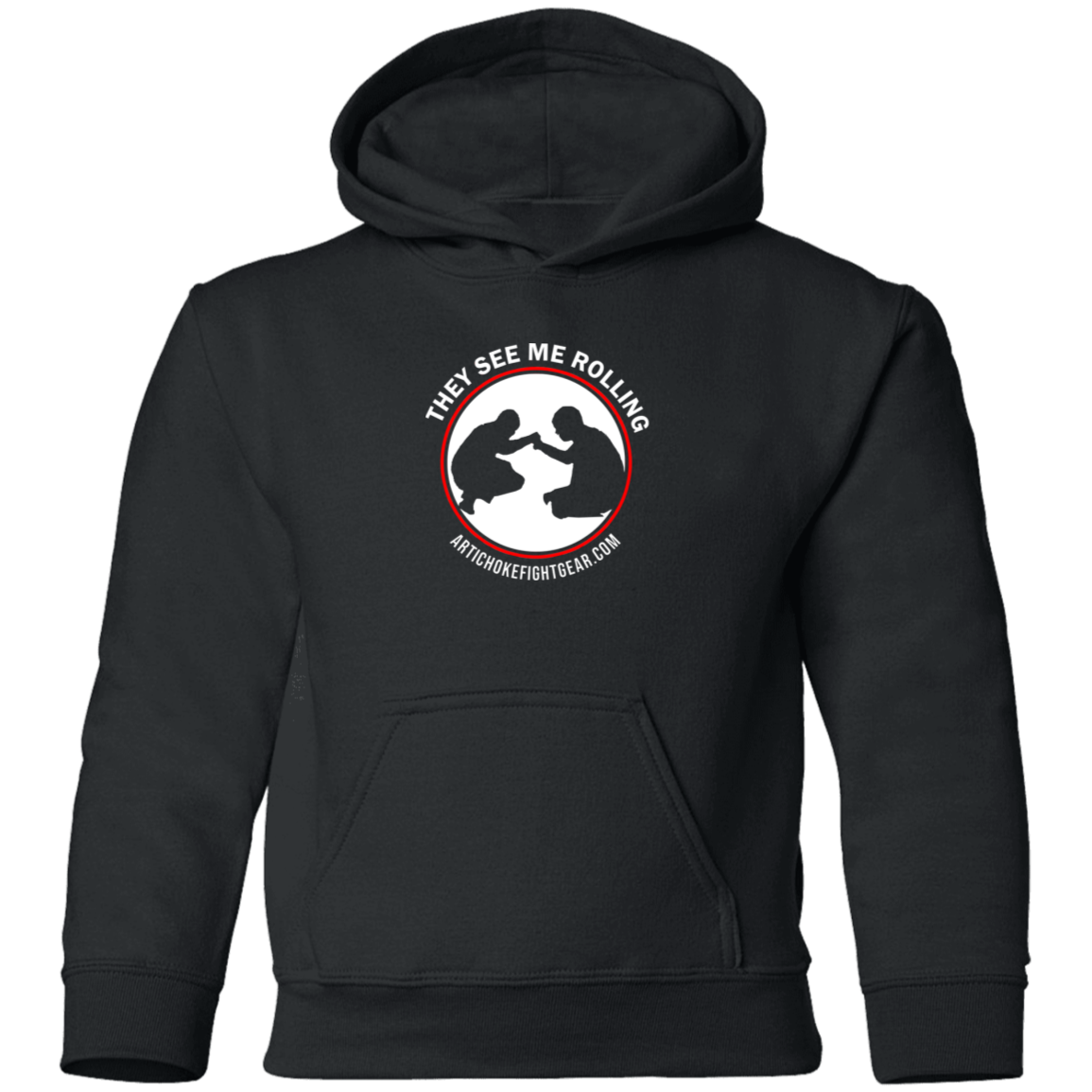 Artichoke Fight Gear Custom Design #16. They See Me Rolling. Youth Pullover Hoodie