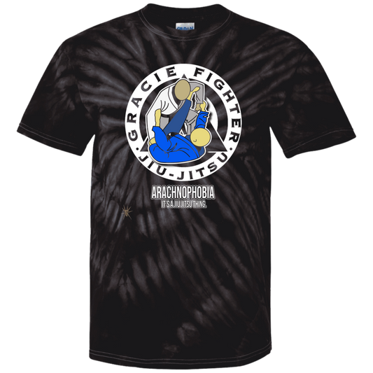 Artichoke Fight Gear Custom Design #1. Arachnophobia: Fear of Spiders. Spider Guard. It's a Jiu Jitsu Thing. 100% Cotton Tie Dye T-Shirt