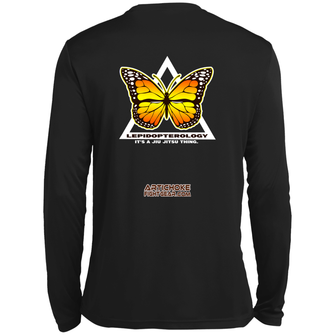 Artichoke Fight Gear Custom Design #6. Lepidopterology (Study of butterflies). Butterfly Guard. Men’s Long Sleeve 100% Polyester