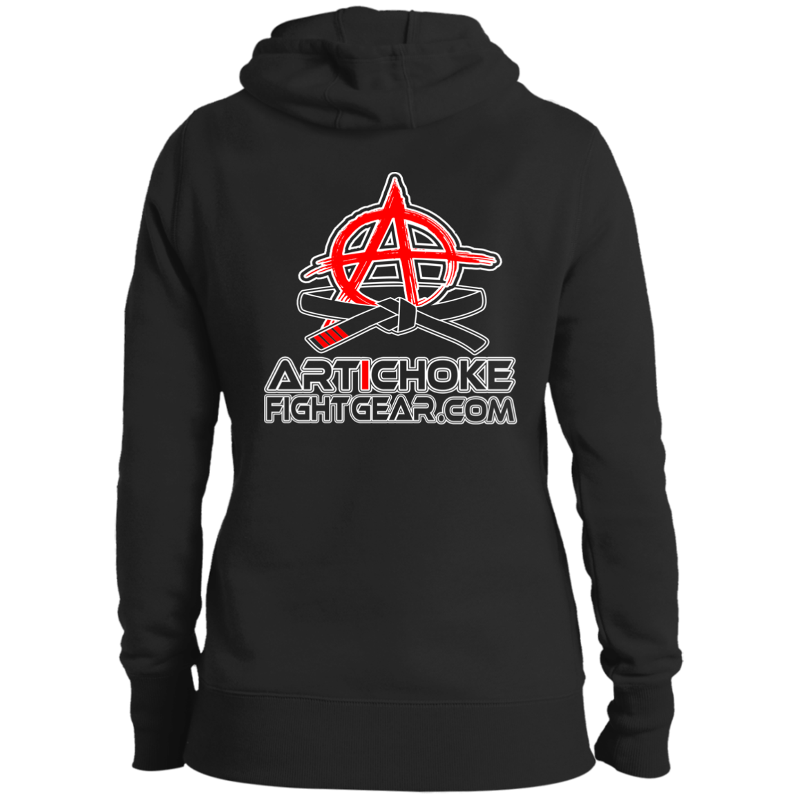 Artichoke Fight Gear Custom Design #15. Proper Quitter. Ladies' Pullover Hooded Sweatshirt