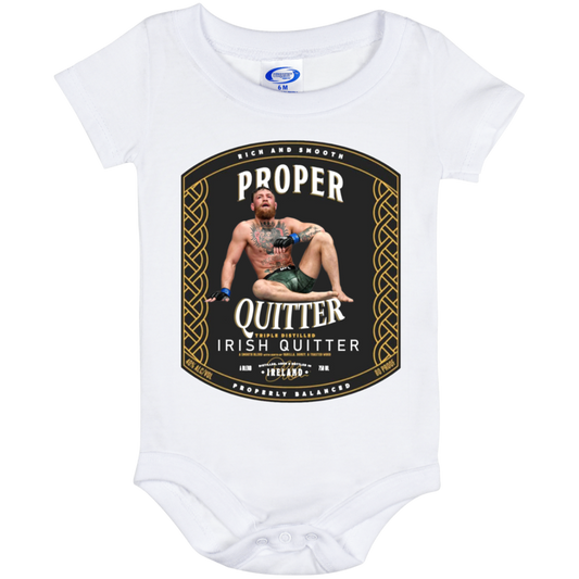 Artichoke Fight Gear Custom Design #15. Proper Quitter. Baby Onesie 6 Month