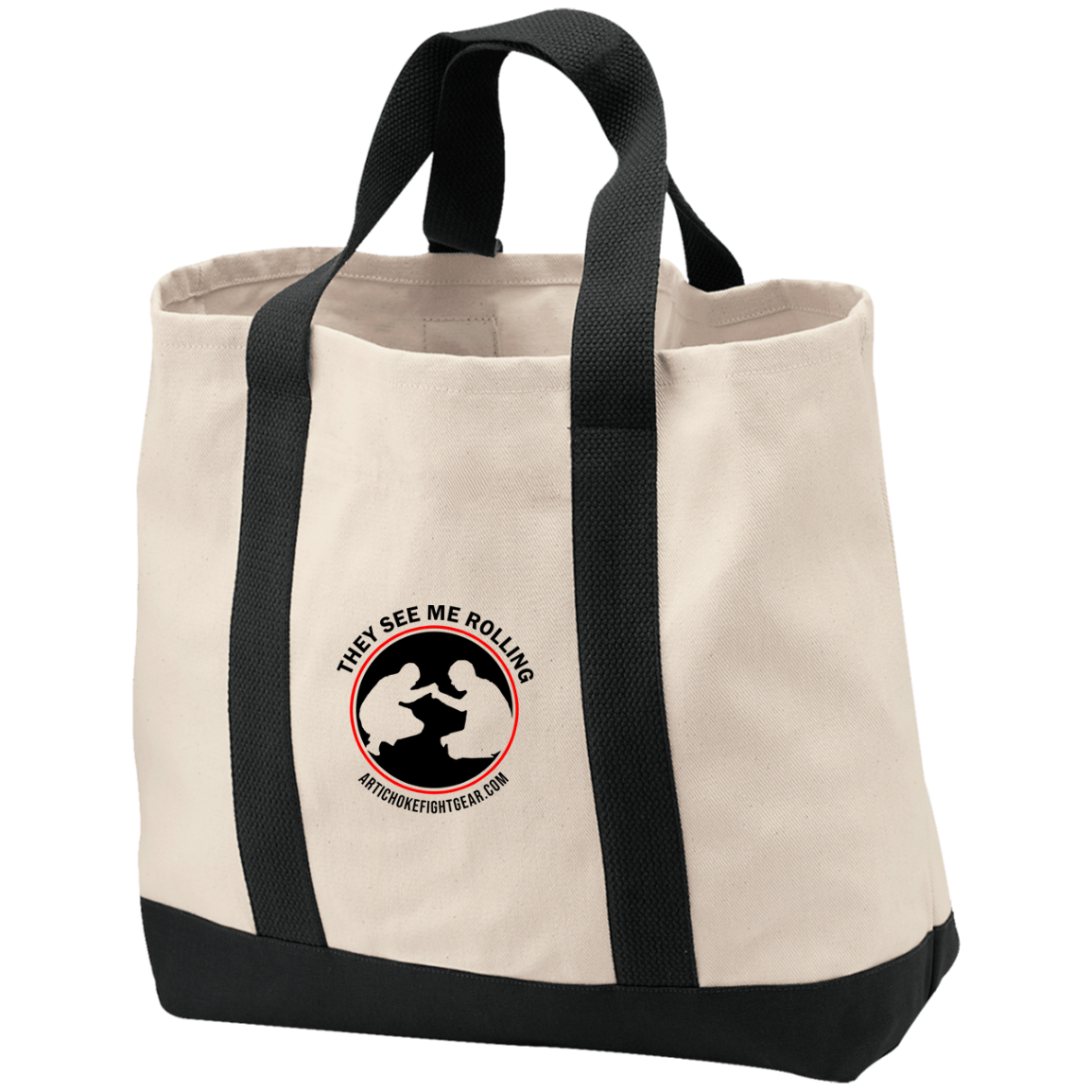 Artichoke Fight Gear Custom Design #16. They See Me Rolling. 2-Tone Shopping Tote