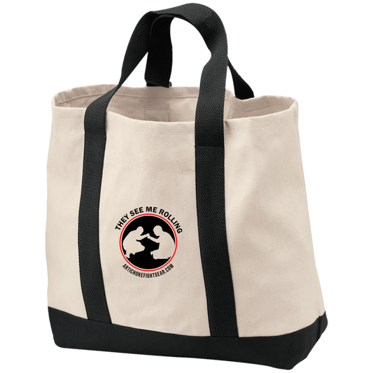 Artichoke Fight Gear Custom Design #16. They See Me Rolling. 2-Tone Shopping Tote