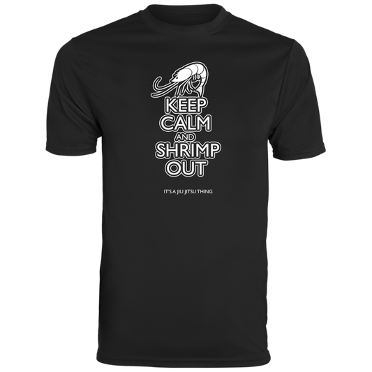 Artichoke Fight Gear Custom Design #12. Keep Calm and Shrimp Out. Youth Moisture-Wicking Tee