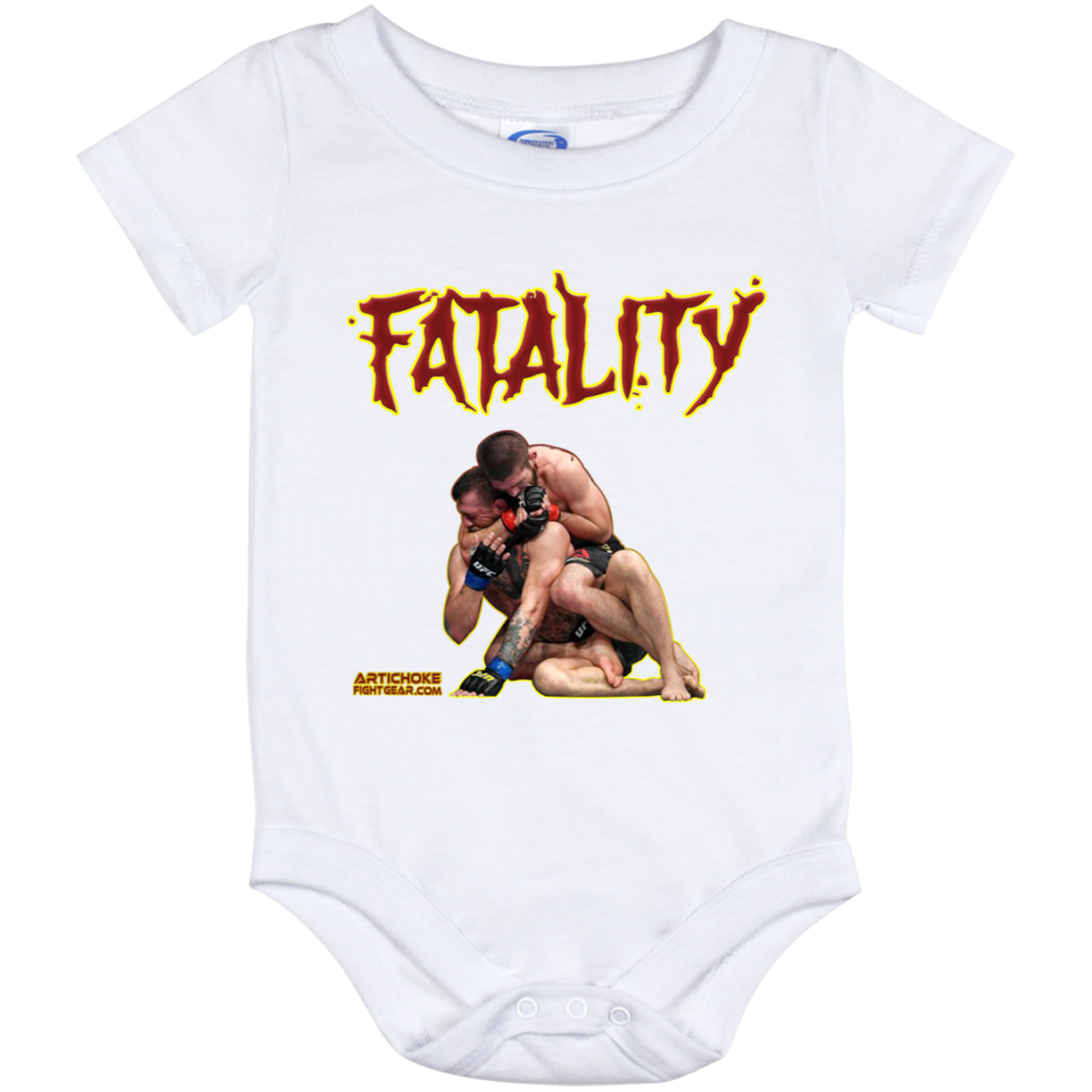 Artichoke Fight Gear Custom Design #21. FATLAITY! Baby Onesie 12 Month