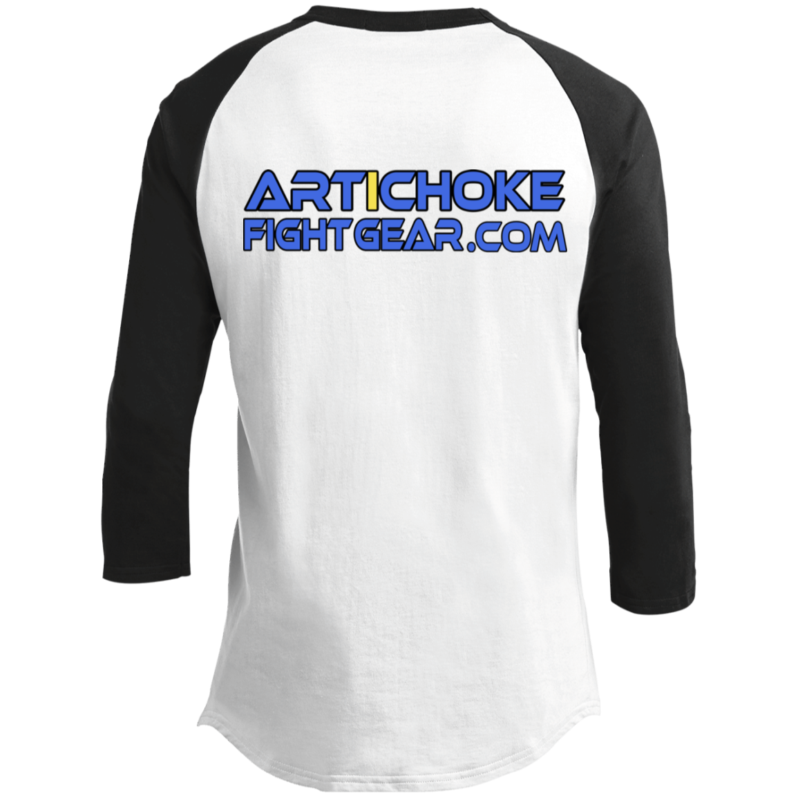 Artichoke Fight Gear Custom Design #13. BJJ, The New National Pastime. 3/4 Raglan Sleeve Shirt