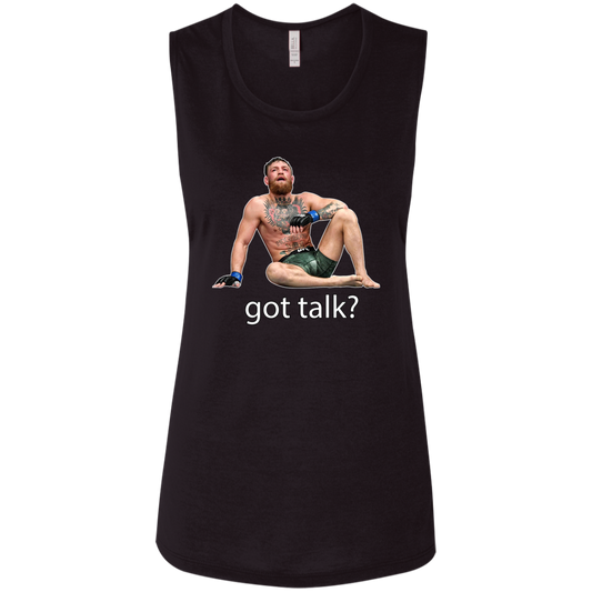 Artichoke Fight Gear Custom Design #10. Got Talk? Ladies' Flowy Muscle Tank