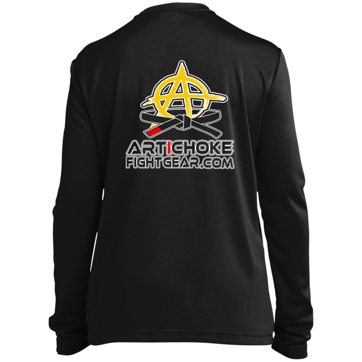 Artichoke Fight Gear Custom Design #2. USE ARMBARS. Youth Long Sleeve Performance Tee