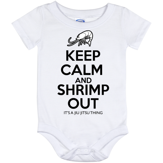 Artichoke Fight Gear Custom Design #12. Keep Calm and Shrimp Out. Baby Onesie 12 Month