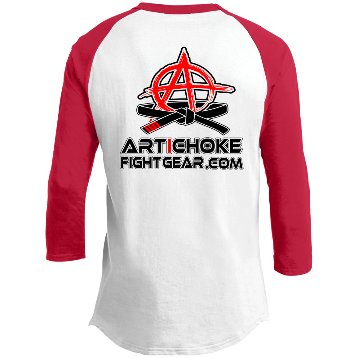 Artichoke Fight Gear Custom Design #14. ON SITE! 3/4 Raglan Sleeve Shirt