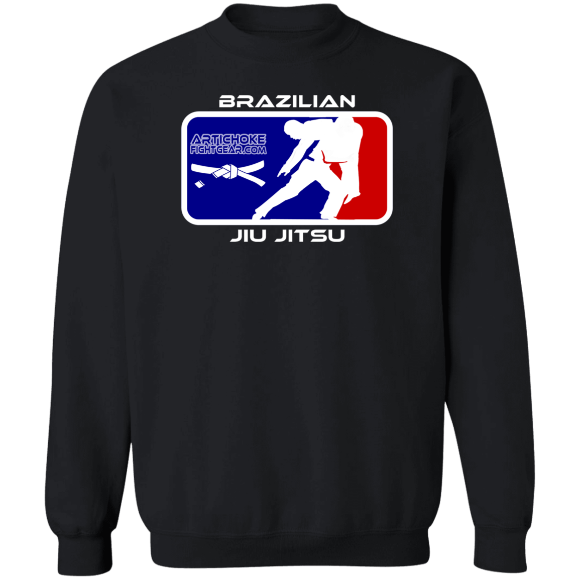 Artichoke Fight Gear Custom Design #4. MLB style BJJ. Crewneck Pullover Sweatshirt