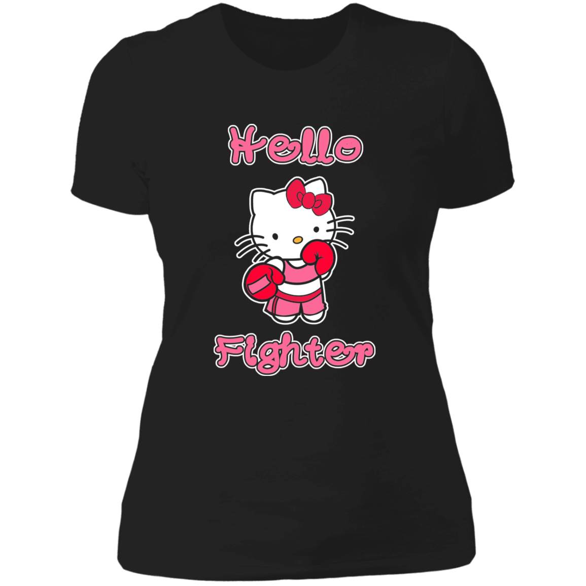 Artichoke Fight Gear Custom Design #11. Hello Fighter. Ladies' Boyfriend T-Shirt