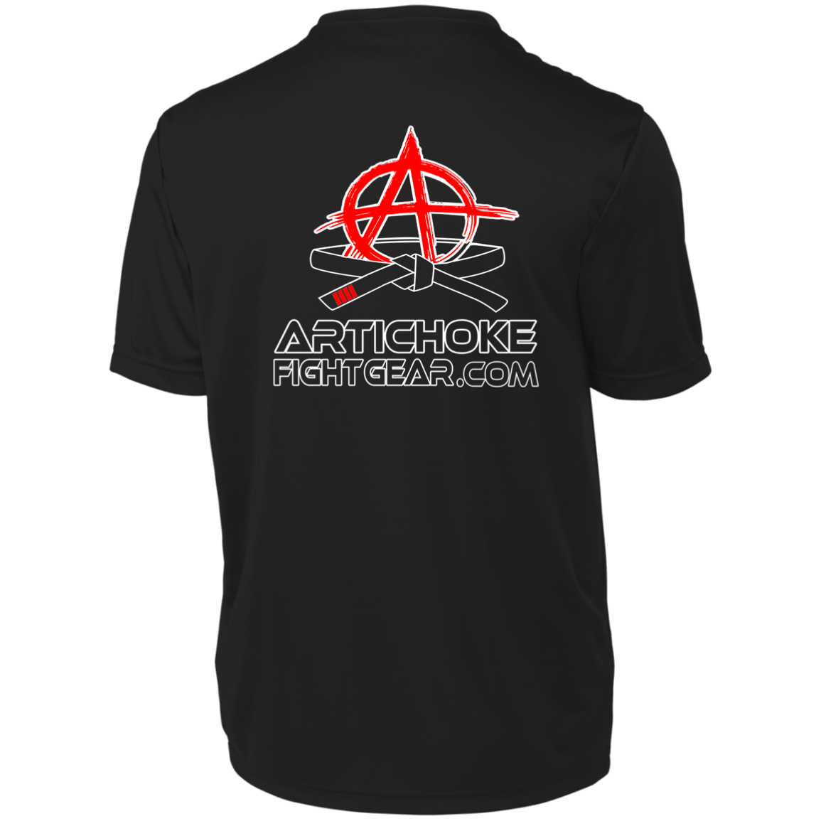 Artichoke Fight Gear Custom Design #19. Sticks and Stones. Men's Moisture-Wicking Tee